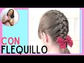 Root braids for girls with bangs - step by step