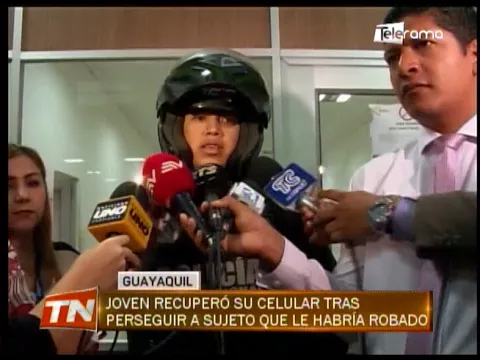 Joven recuperó su celular tras perseguir a sujeto que le habría robado