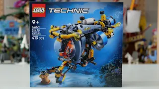 LEGO Technic 42201 Deep Sea Research Submarine - LEGO Speed Build Review