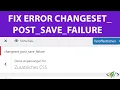How to Fix changeset - post