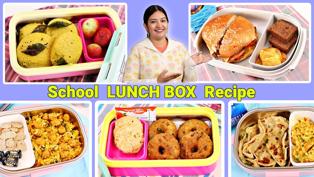 LUNCH BOX RECIPE - MONDAY to FRIDAY Kids Special    CookWithNisha