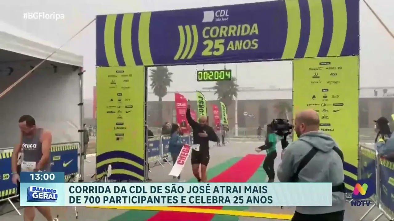 Corrida da CDL de São José reúne mais de 700 atletas e celebra 25 anos