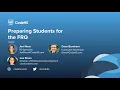CodeHS Webinar Preparing Students for the AP CSA FRQs