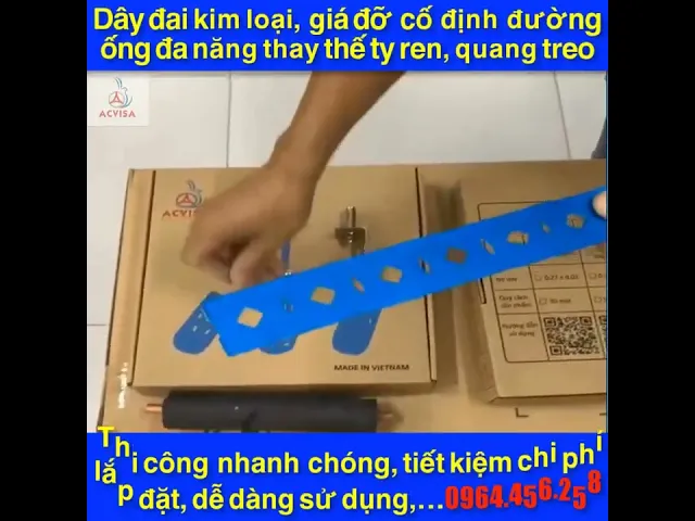 Hướng dẫn sử dụng dây đai treo ống và tấm lót ống 01