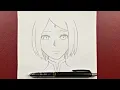 Anime drawing how to draw Sakura Haruno step-by-step