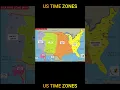 US TIME ZONES MAP US Map with Time Zones