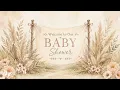 Boho Baby Shower Music Animated Background - Baby Shower Songs Ambience 10 Hour Screen Saver
