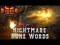 Diablo 2 Resurrected - Nightmare Rune Word Guide Tips and Tricks