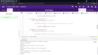 Fortune Teller Game - Code in Place 2021