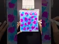 DIY watercolor with plastic bag