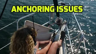 Wolfe Island Ferry.   Anchoring Issues!  Wind/Weeds cause every boat to drag.