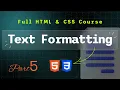 Full HTML CSS course Exploring Semantic HTML Building Meaningful Content Part 5