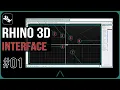 RHINO Tutorial For Beginners 01 User Interface