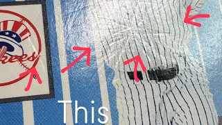 Derek Jeter Rookie Card Dent Removal