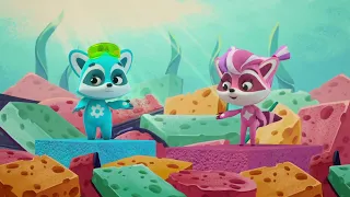 🦝द रकून बैंड | Episode 34 स्पंज SPONGE🧽 | Fun Songs, Music Box Magic & Musical Learning for Kid