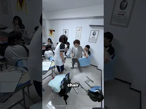 You won't believe what happens to the teacher's chair 🪑🤫 #viral #prank #shorts