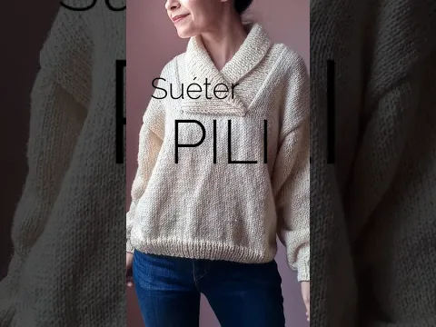 ¡Teje un suéter con un cuello especial!! #tejido #tejidodepunto #tutorialdetejido