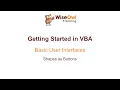 Excel VBA Online Course - 1 3 3 Shapes as Buttons