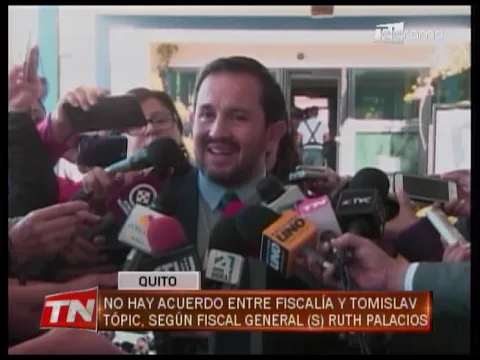 No hay acuerdo entre fiscalía y Tomislav Tópic, según fiscal general Ruth Palacios
