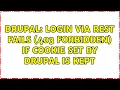 Drupal Login via REST fails 403 forbidden if cookie set by Drupal is kept