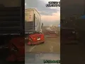 Lady Splits Car in half after fleeing from police