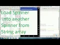 How to load spinner value from String array programmatically in android