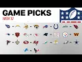 Week 10 Game Picks
