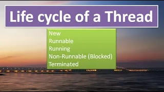 Life cycle of a Thread in JAVA