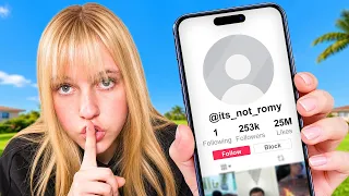 i made a SECRET tiktok account...