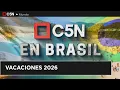 Lagu C5N en FLORIANÓPOLIS: AMENAZA de lluvia y ARGENTINOS por todos lados