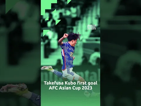 Kubo scores his first Asian Cup goal! 🇯🇵 | Asian Cup Iconic Moments | 88 days to go! #asiancup2027