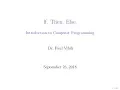 Lecture 7 Section 1 -