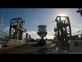 Driving onto The Galveston-Bolivar ferry - Texas