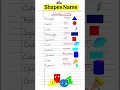 Shapes Name in English and Hindi Shapes Name Name of Shapes English Vocabulary