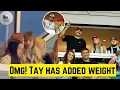 WOW Taylor Swift has Gained Weight as she was seen ENJOYING Royals game in KC with Mahomes Travis