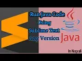 How To Run Java Code In Sublime Text All Version 1 2 3 4 5 With Example