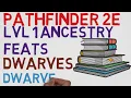 Dwarven Ancestry Feats Level 1 Dwarven Lore Pathfinder 2E Feats