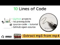 Extract mp3 from mp4 using Python