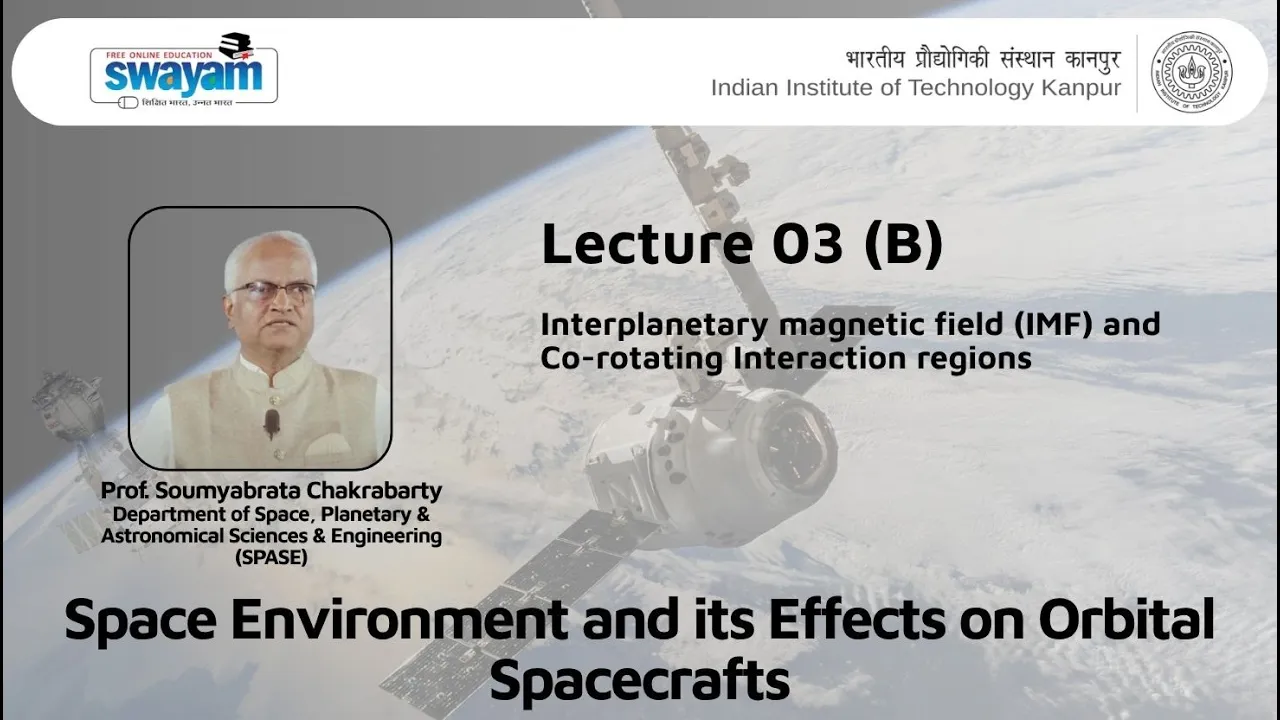 Lecture 03 (Part B): Interplanetary magnetic field (IMF) and Co-rotating Interaction regions