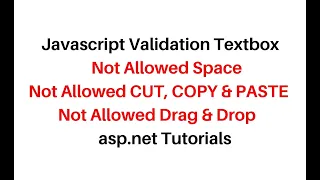 javascript validation textbox not allowed space disable asp net 4 6
