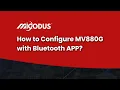 How to Configure 880G with Bluetooth APP