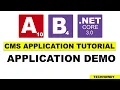 Demo - Creating CMS Application Angular 10 ASP NET CORE 3 0