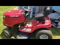 Easily replace deck belt without removing the deck Troy-Bilt riding mower