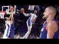 Wemby blocks Nikola Jokic and throws down windmill dunk - France vs Serbia
