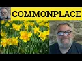 Lagu 🔵 Commonplace Meaning - Commonplace Examples - Commonplace Definition - Commonplace