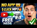 Best Free YouTube to MP3 Converter 2026 No App Needed