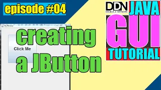 Creating a JButton JAVA GUI Tutorial - episode