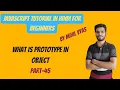 Javascript Tutorial In Hindi For Beginners Part Javascript Object Object Prototype