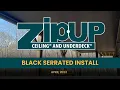 Zip UP Underdeck Black Serrated Install