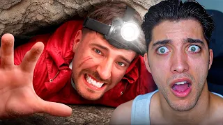 Mr Beast casi no sale de esta cueva
